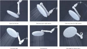 9.5 اینچ ABS دوش قابل تنظیم